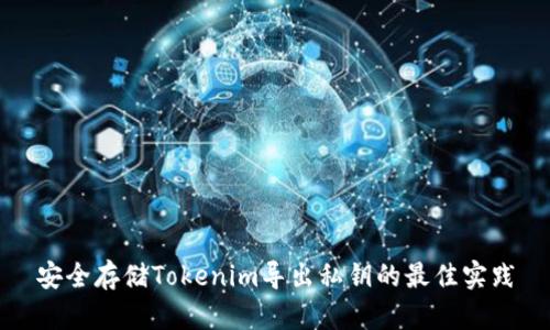 安全存储Tokenim导出私钥的最佳实践